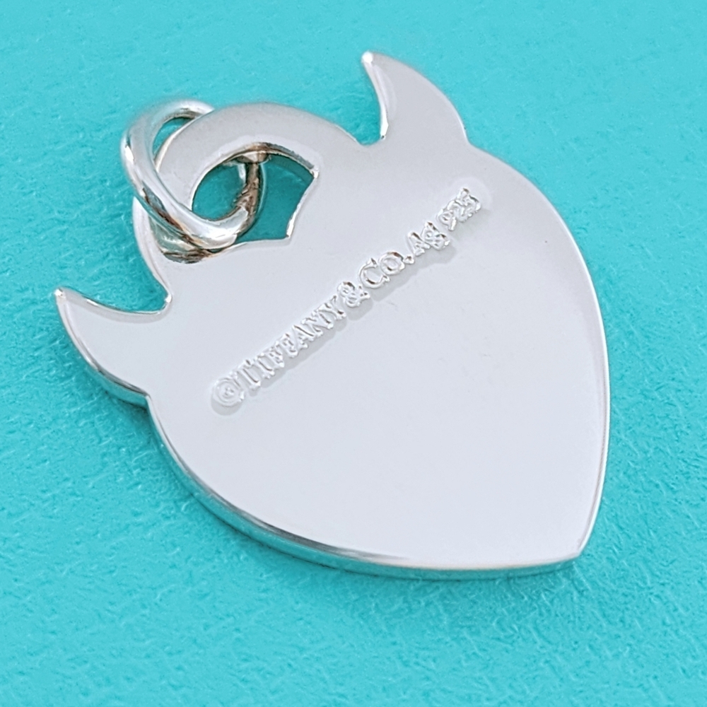 Tiffany & Co. Blue Horn Devil Heart Charm - Picture 2 of 5